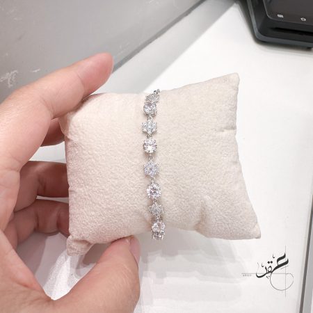 اسوارة محجرة فضة اصلي