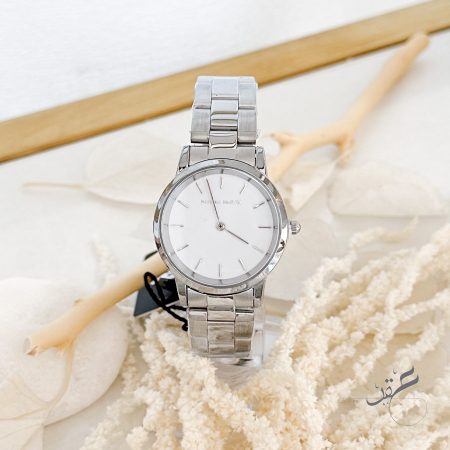 ساعة ستاتية من Hannah Martin مع كاسكيت لون فضي