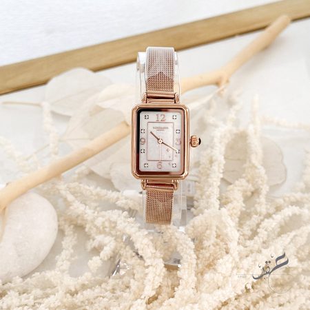 ساعة Rose & Bee روز جولد ومينا كلاسيكي