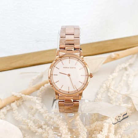 ساعة Hannah Martin لون روز جولد