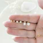 مجموعة حلوق محجرة - فضة اصلي s925 مطلي ذهب