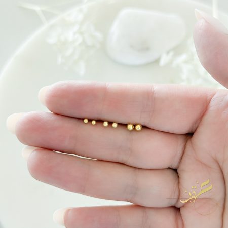 مجموعة حلوق سادة - فضة اصلي s925 مطلي ذهب