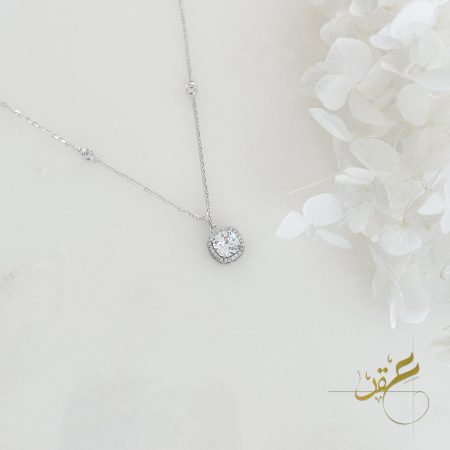 سنسال مربع بزوايا ناعمة فضة اصلي 925