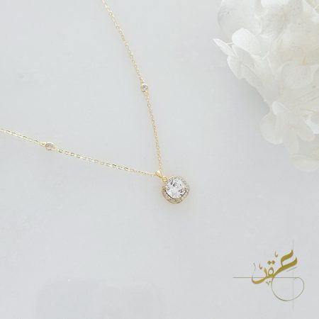 سنسال مربع بزوايا ناعمة فضة اصلي 925 مطلي ذهب