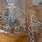 سنسال باحجار ملونة بالازرق الفاتح