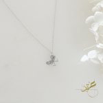 سنسال الفراشة محجر فضة اصلي 925