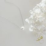 سنسال فضة اصلي s925 مع حبة لولو طبيعية freshwater pearl