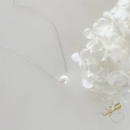سنسال فضة اصلي s925 مع حبة لولو طبيعية freshwater pearl