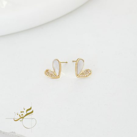 حلق القلب مع قشرة لولو طبيعية