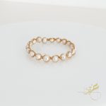 اسوارة مع حبات لولو طبيعية freshwater pearl