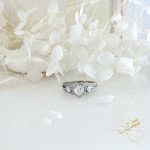 خاتم قلب محجر - فضة أصلي s925