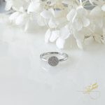 خاتم مدور - فضة أصلي s925