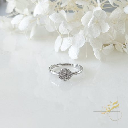 خاتم مدور - فضة أصلي s925