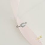 خاتم مربع محجر قياس 17  - فضة أصلي s925