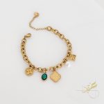 اسوارة سلسلة ستانلس ستيل مع تشارمز