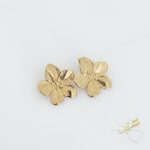 حلق الوردة الذهبية - ستانلس ستيل