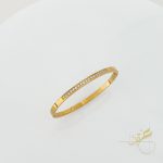 اسوارة سلسلة ستانلس مع احجار الزركون