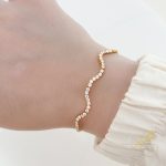 اسوارة محجرة لون ذهبي