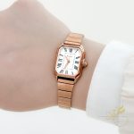 ساعة ستاتية كلاسيكية من kimio مع كاسكيت لون روز جولد