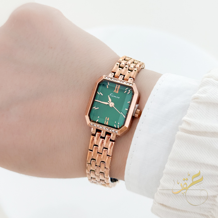 kimio-rectangular-green-dail-rosegold-watch_01