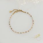 خلخال مع احجار بألوان الباستيل الباردة