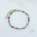 خلخال مع احجار بألوان الأرض