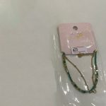 خلخال مع احجار خضراء