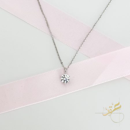 سنسال مع حجر مدورة - فضة اصلي s925