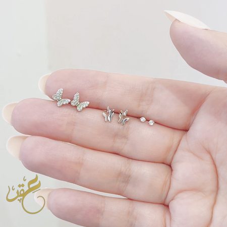 مجموعة حلوق الفراشة - فضة اصلي s925