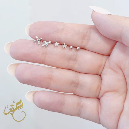 مجموعة حلوق الطائرة - فضة اصلي s925
