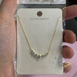 سنسال محجر - فضة اصلي s925 مطلي ذهب