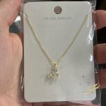 سنسال الفراشة - فضة اصلي s925 مطلي ذهب