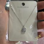 سنسال قلادة مربعة محجرة - فضة اصلي s925