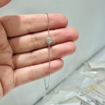 اسوارة بحجر مدور ناعم - فضة اصلي s925