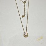 سنسال محجر مدور لون ذهبي