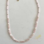 سنسال محجر بالوان الزهري مع قطع ذهبية