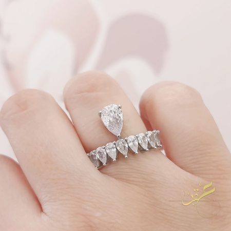 خاتم تاج الدمعة - فضة اصلي s925