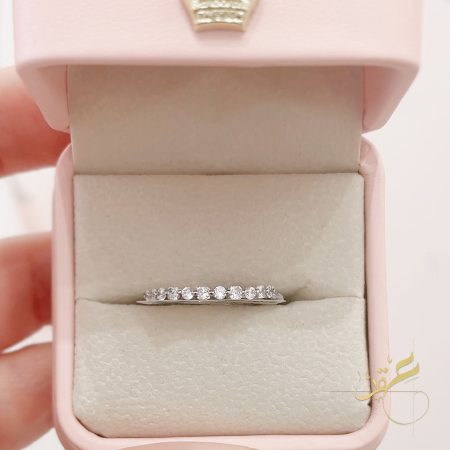 خاتم احجار مربعة ومدورة - فضة اصلي s925