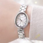 ساعة كاسكيت فضي ومينا باللون الابيض ماركة Sunmate