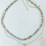 سنسال باحجار بتدرجات الازرق والبني