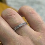 خاتم محجر باحجار طولية - فضة اصلي s925