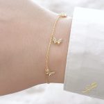 اسوارة الفراشات - فضة اصلي s925 مطلية ذهب