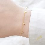 اسوارة القلوب - فضة اصلي s925 مطلية ذهب