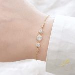 اسوارة محجرة - فضة اصلي s925 مطلية ذهب