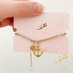 اسوارة المرساة لون ذهبي